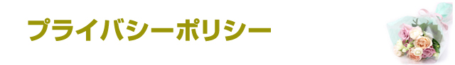 プライバシーポリシー